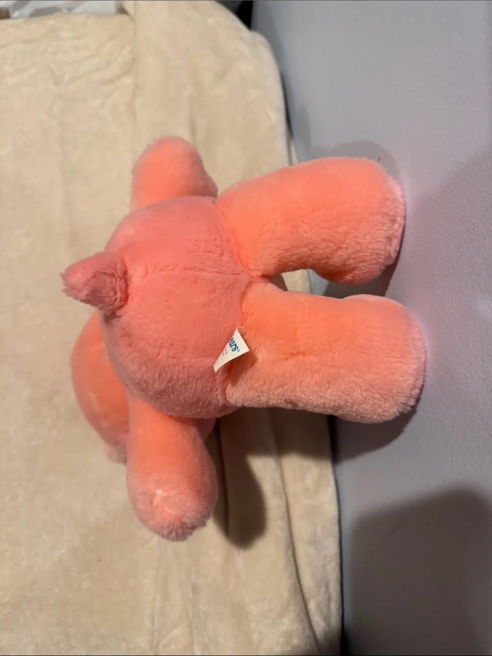 Vintage 2002 Care Bears Play Along Cheer Bear signature rainbow belly Like New